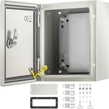 10x8x6'' Carbon Steel Electrical Enclosure IP65 Wall Mount Junction Box