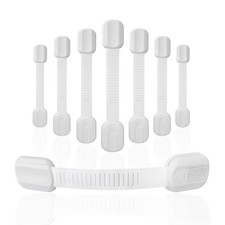 DOMILE Baby Proofing Straps Locks, 8 pack Child Safety Locks for Cabinet,...