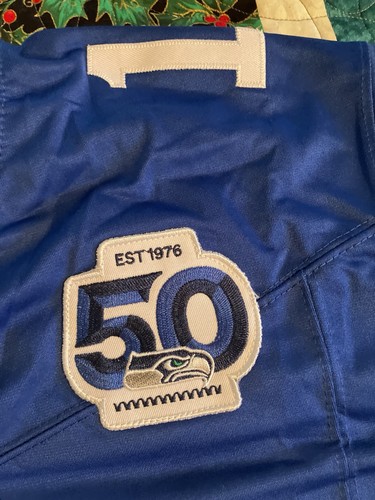 Seattle Seahawks #11 Jaxon Smith-Njigba 50th Season Size XXL Super Bowl Jersey - 第 6/14 張圖片