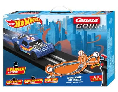 CARRERA(CARRERA TOYS GMBH) Carrera GO!!! Challenge Rennbahn Autorennbahn 1 Spieler High Speed Hot Wheels