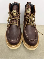 Red Wing Irish Setter Ashby Moc Toe Brown Soft Toe Work Boot 83605 Mens Sz 9D