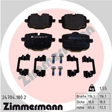 Bremsbelagsatz Scheibenbremse ZIMMERMANN 24704.180.2 f�r G30 BMW G12 G14 G32 G31