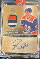 2023-24 Upper Deck The Cup Signature Materials Ryan Nugent-Hopkins Auto Patch /…