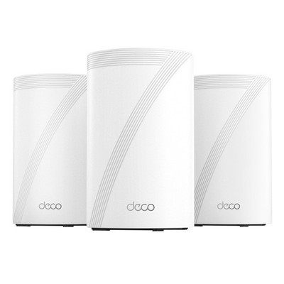 3 Pack TP-Link Deco WIFI 7 BE11000 Tri-Band Whole Home Mesh System