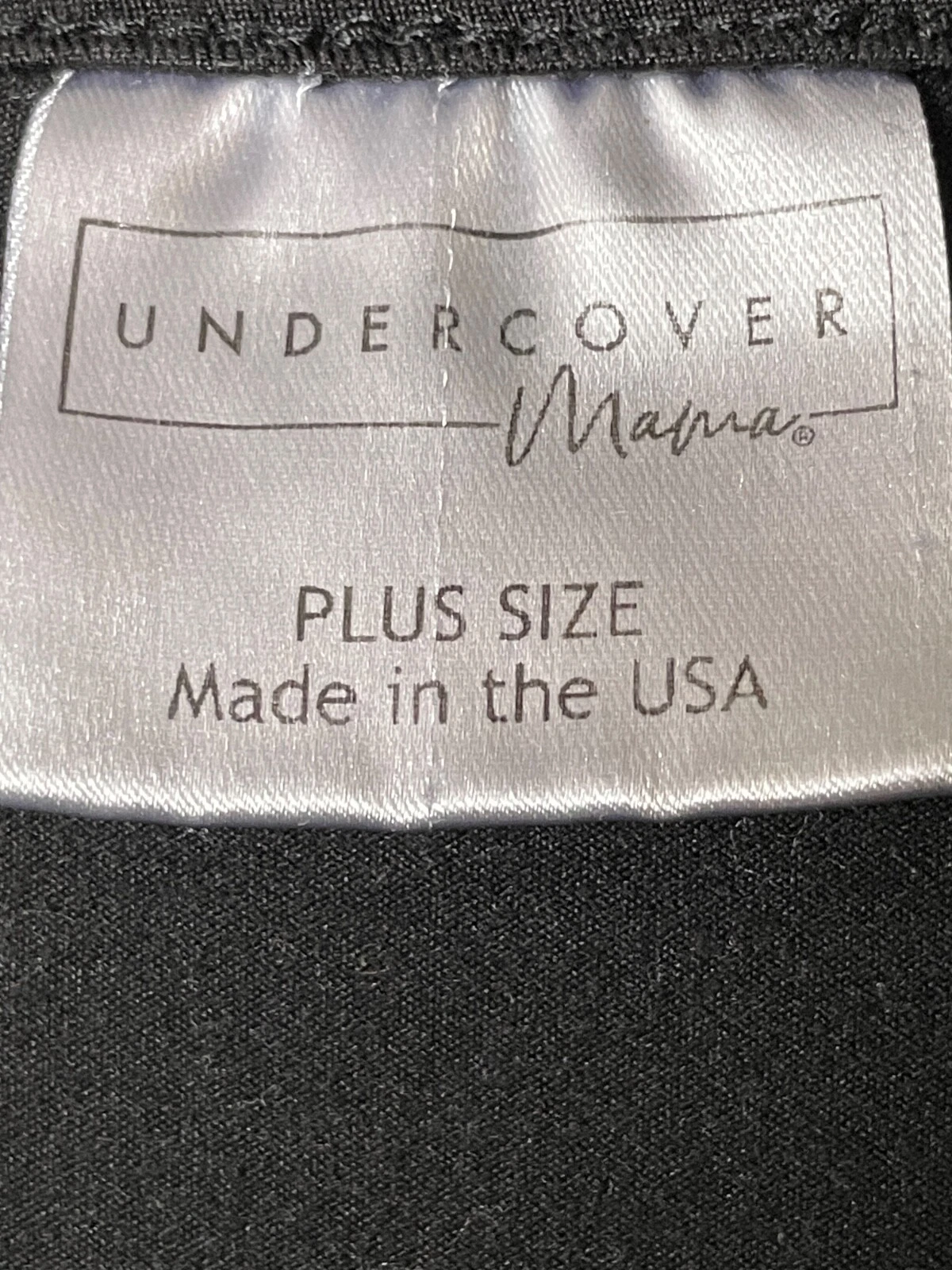 UNDERCOVER Vestito premaman sottocoperta mamma donna 3XL nero scollo a V maxi tasche