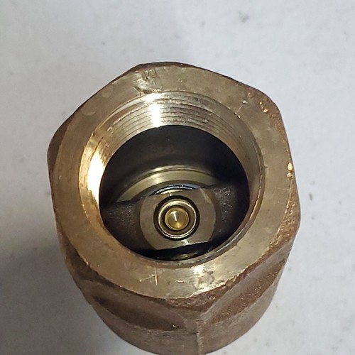 Válvula de retención en línea Apollo 61-205-1 de 1", válvula de retención cono de bola de bronce - Imagen 3 de 6