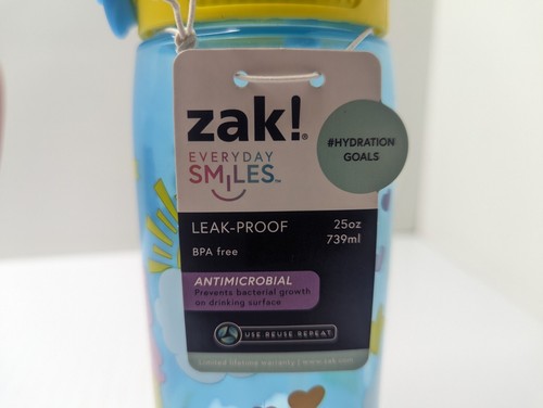 Zak Care Bears Forever Leak-Proof Water Bottle 25 FL Oz BRAND NEW Blue Yellow - 第 11/16 張圖片