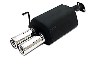 muffler for Honda Civic V Saloon 1.5i 66kW 74kW 1992-1996 Double Round Tips 80mm