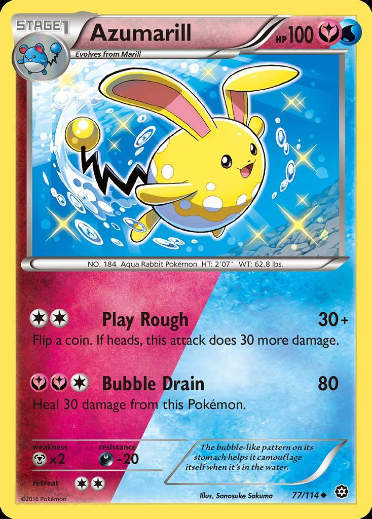 Pokemon Azumarill (77/116) Steam Siege LP