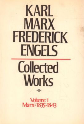 Collected Works Volume 1: Marx 1835-1843(Hardback Book)Karl Marx And-VG