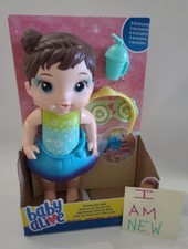 Baby Alive Rainbow Spa Baby Brown Hair 2022 Hasbro Doll New Read