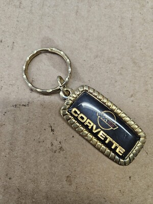 Corvette GM Lic. Black/Gold Chevrolet Corvette Racing Flags Logo