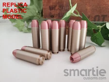 25 - FAKE .50 Beowulf JHP Ammo Cartridges - Accurate Size Plastic Replica