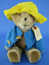 Eden Toys Paddington Bear Stuffed Teddy Bear Blue Coat Yellow Bucket Hat