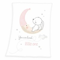 "Little Bunny Soft-Peachdecke 75X100 Cm Babydecke \"You Are Loved Little One\""