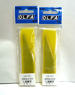 OLFA Genuine Replacement Blade for Craft Knife / XB34 / CKB-2 / 2 packs 4 pieces