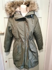 Savannah Miller. Ladies Khaki Duvet Coat. Size 8