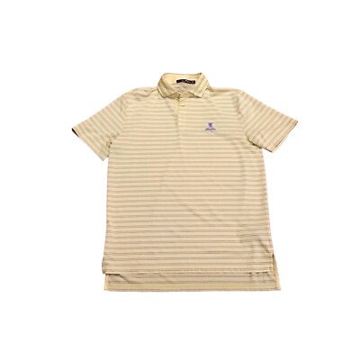RLX Ralph Lauren Polo Shirt Mens Medium Yellow Lake Nona Golf Club