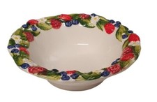 BASSANO mediterranes Beeren Schälchen Ausgefallene italienische Keramik 16x5