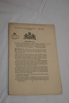 Newcastle upon Tyne Improvement Act (des Parlaments) 1882, Dokument, Broschüre