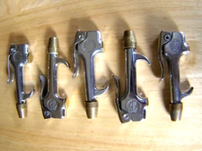 Lot of 5 AMFLO GENERAL PURPOSE BLOW GUN ATTACHMENTS LEVER NOZZLE BRASS FITTINGS