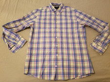 Mens Charles Tyrwhitt Dress Shirt M Medium Yellow Button Cotton