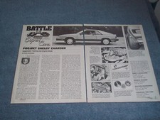 1983 Dodge Shelby Charger Tech Info Article Suspension Testing And Engine Mods