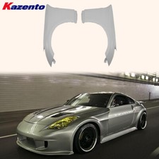 Wide Body Front Fenders Pair DO Style Fiberglass Unpaint For Nissan Z33 350Z