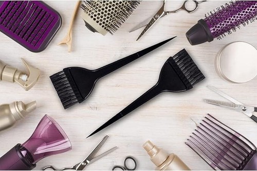DYE BRUSH Hairdresser Hair Dye Root Colouring Salon Bleach Applicator Comb 2 pcs - Picture 2 of 4