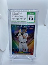 2021 Bowman's Best Future Vibrance Liover Peguero RC Rookie #BFV-22 CSG 9.5 Mint