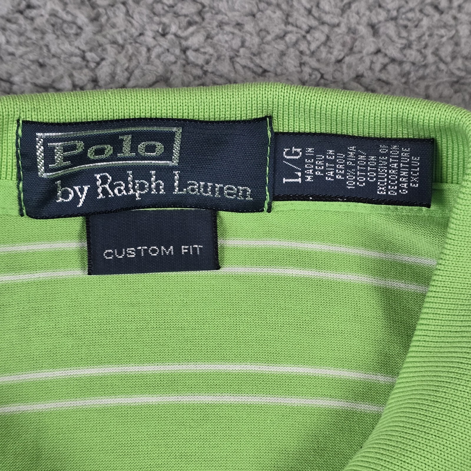 Polo Ralph Lauren Golf Polo Shirt Green  Mens Size Large Pima Cotton Large Pony thumbnail 6
