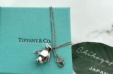 Collana con ciondolo in argento sterling pinguino originale TIFFANY & Co. con...
