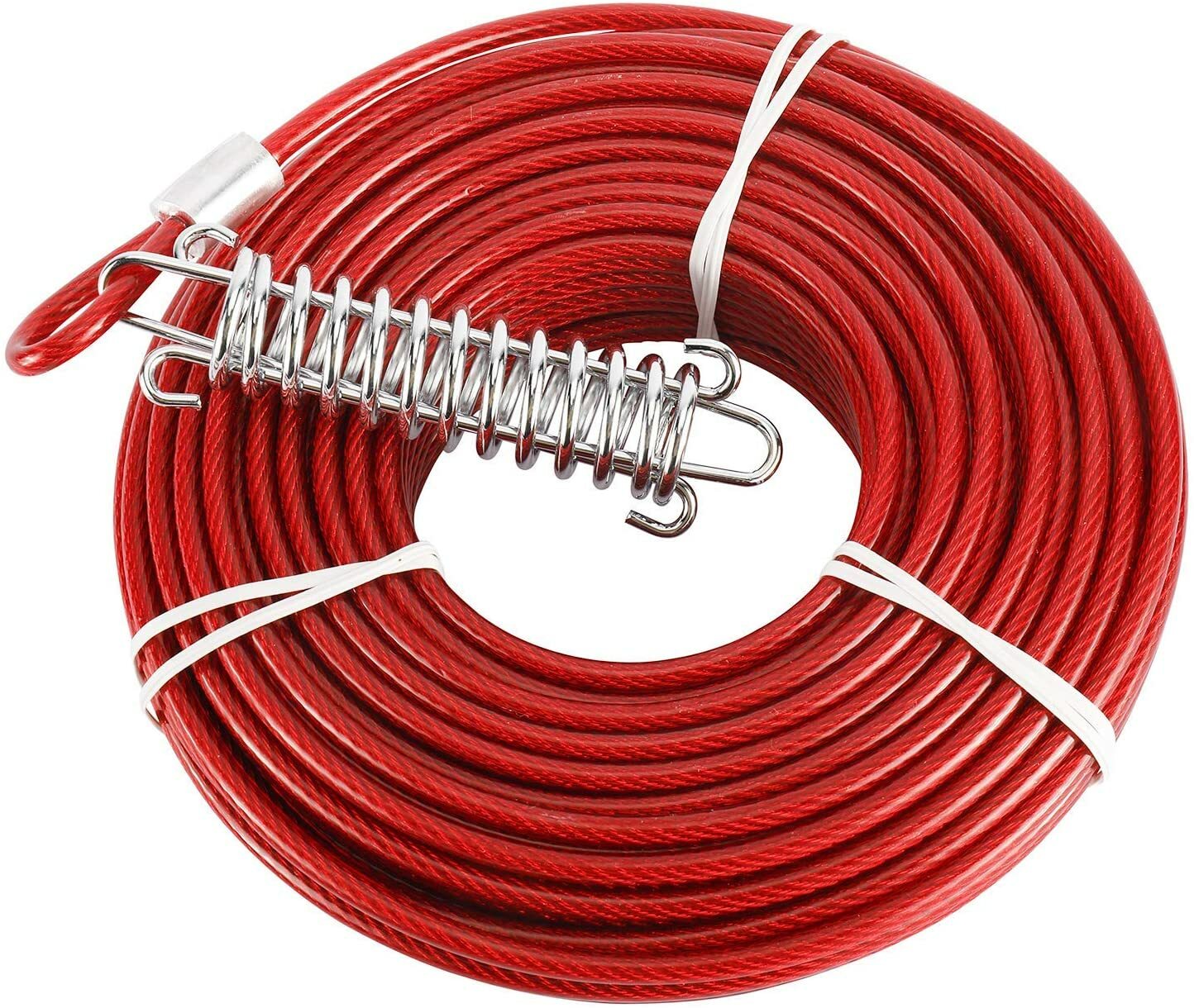 Dog Tie Out Cable 100 ft Dog Outside Leash Cable with 10 Ft Runner for Dog 125lb eBay