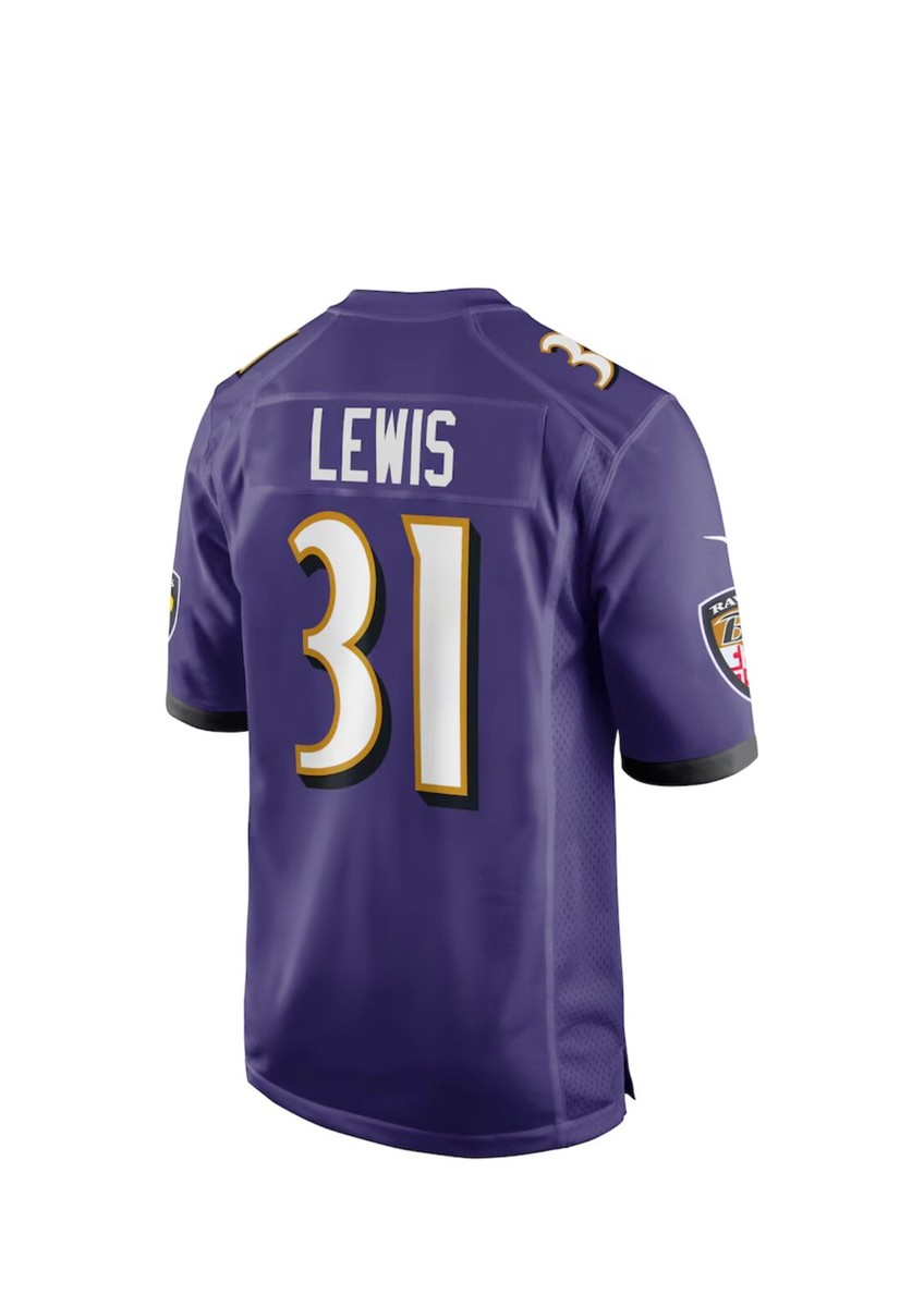 Baltimore Ravens Jamal Lewis #31 Nike Men's Purple NFL Retired