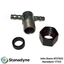 Oe Stanadyne Return Fitting Tee Nut On John Deere Pencil Fuel Injector 17722