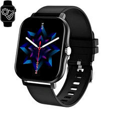 Unisex Bluetooth Waterproof Square Smartwatch Music Call Control Fitness Watch