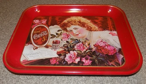 Vintage Reproduction 12  x  14 Coca-Cola 75TH ANNIVERSARY  metal Serving Tray