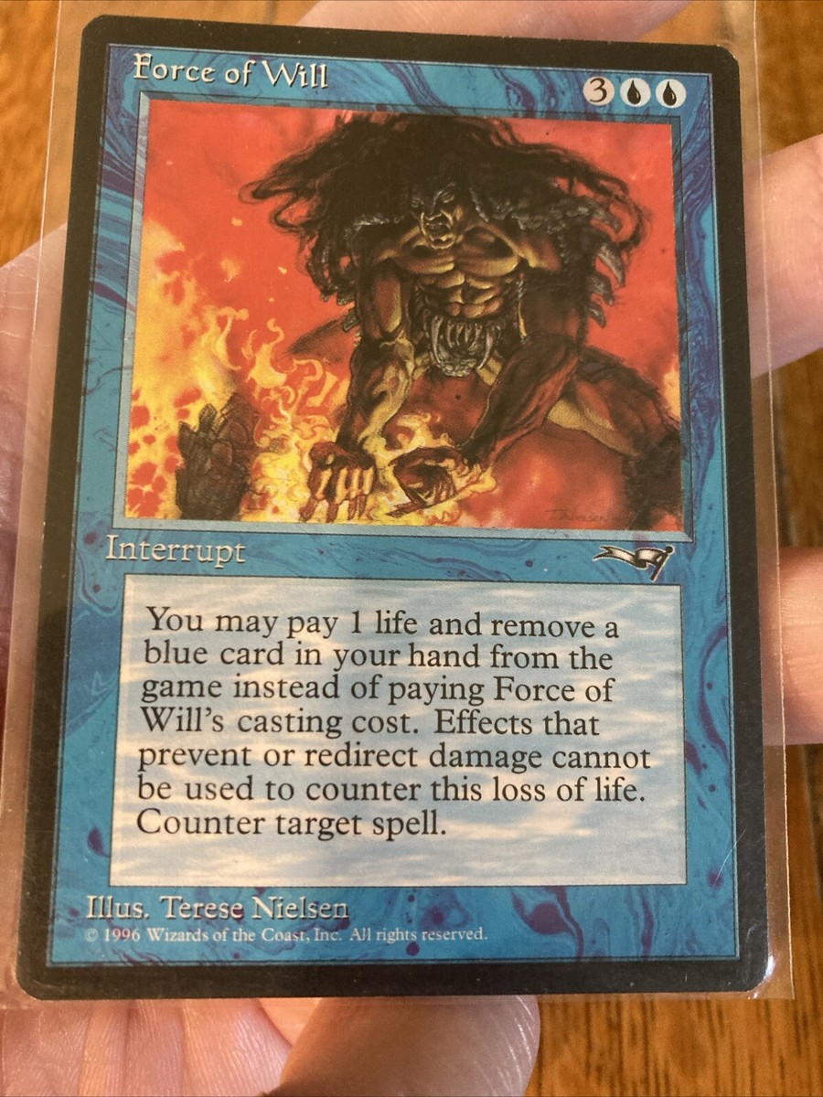 MTG Force of Will Alliances Regular Uncommon NM/EX b | eBay MTG Force of Will Alliances Regular Uncommon NM/EX b | eBay