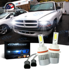 For Dodge Dakota 1997-2004 - 2x 9007 Hb5 6000k Led Headlight Bulbs Hilo Beam