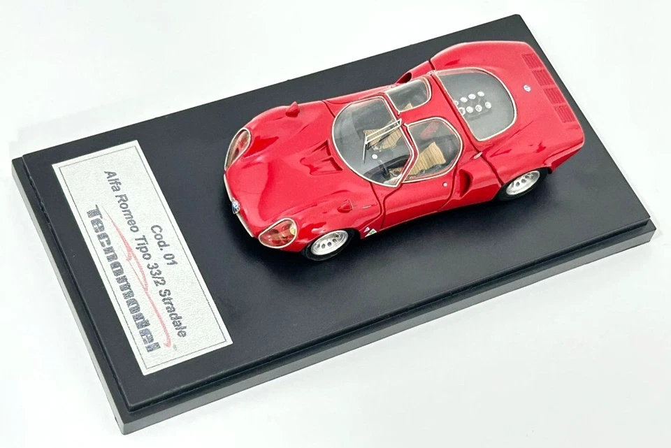 1/43 TECNOMODEL 1967 ALFA ROMEO TIPO 33/2 STRADALE N/MATRIX/SPARK/DMH - Image 3 of 3