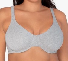 Fruit of the Loom Cotton Stretch Extreme Comfort Bra Style 9292PRA Gray 34B nwot