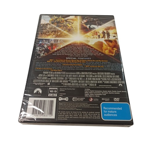 Transformers Revenge of the Fallen Special Edt. DVD Action Region 4 Brand New - Picture 11 of 12