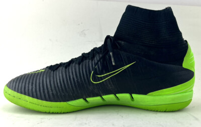 Nike Mercurial X Black Green Lace Up High Top Men display picture 3