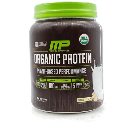 Muscle Pharm Organic Protein - Plant-Based Performance Vanilla 1.25 LBs