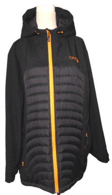 DSG DIVAS SNOWGEAR WOMENS DOWN BLACK PUFFER JACKET COAT