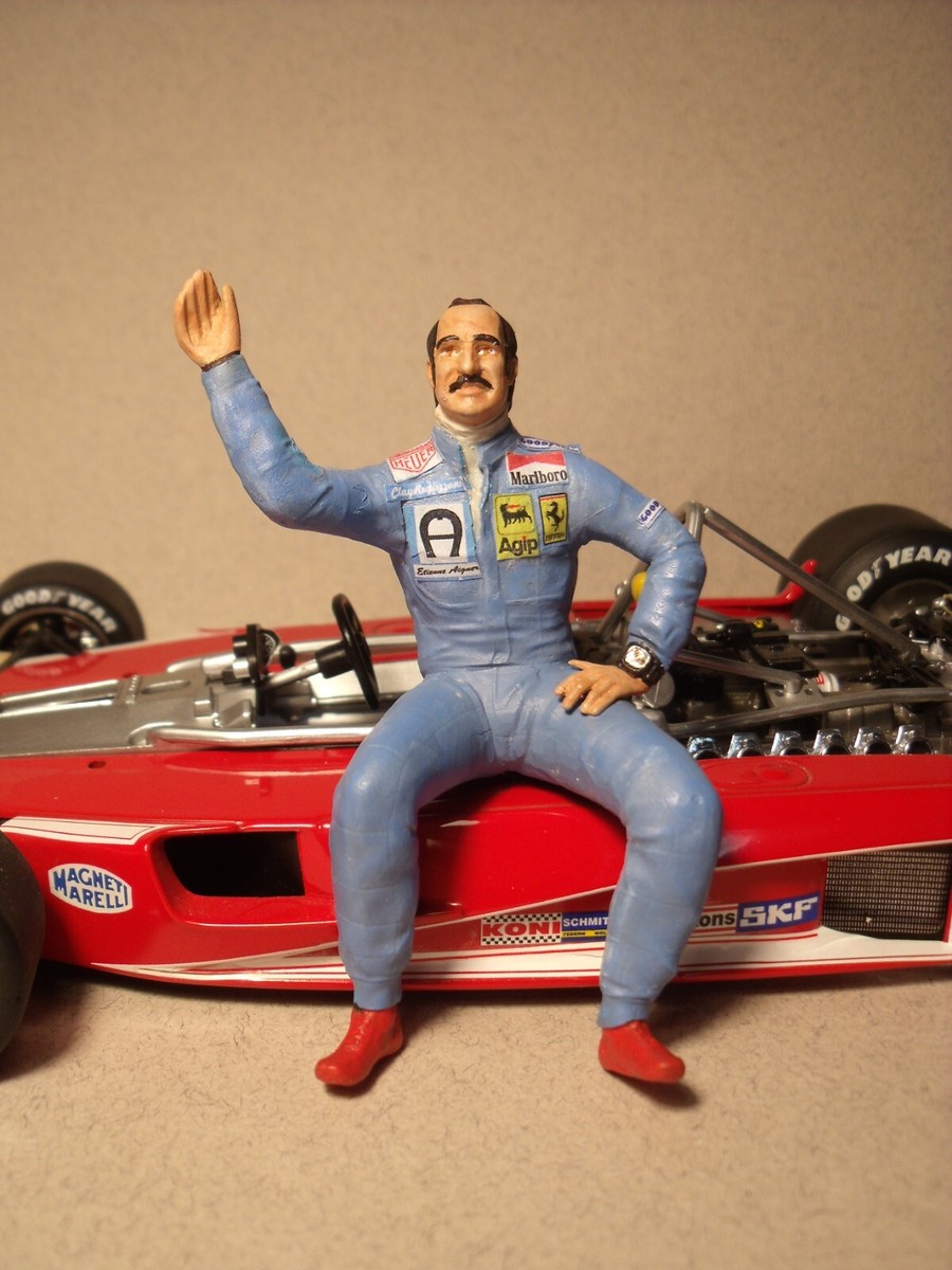 1/18 FIGURE REGAZZONI FERRARI VROOM UNPAINTED EXOTO MINICHAMPS GP