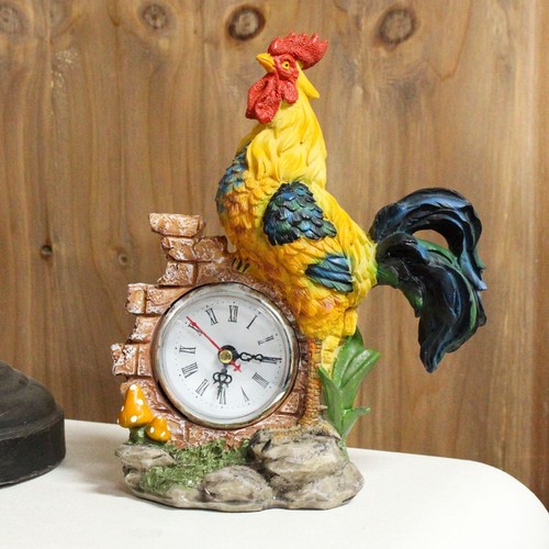 Rooster Hen Clock Silent Clock Animal Decorative Clock Living Room Bedside Decor - Picture 17 of 18