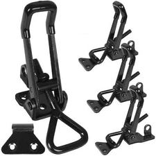 4PCS Toggle Latch Clamp 660 lbs Adjustable Toggle Latch Black Toggle Clamp GH...