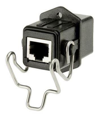 Amphenol Buchse Panel Mount RJ45 Stecker, LAN Kategorie Cat5e