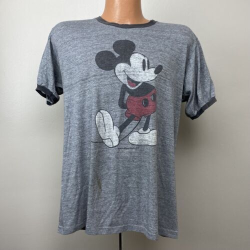 Mickey Tags eBay 100th Mouse w/ Anniversary L Two-Sided 100 Disney New T-Shirt Adult |